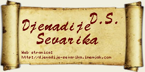 Đenadije Ševarika vizit kartica